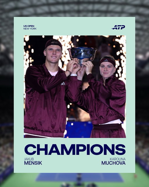 Take a bow 👏

@karolinamuchova & @mensik.jakub are your 2026 U.S. Open Mixed Doubles Champions 🙌

#USOpen | @usopen