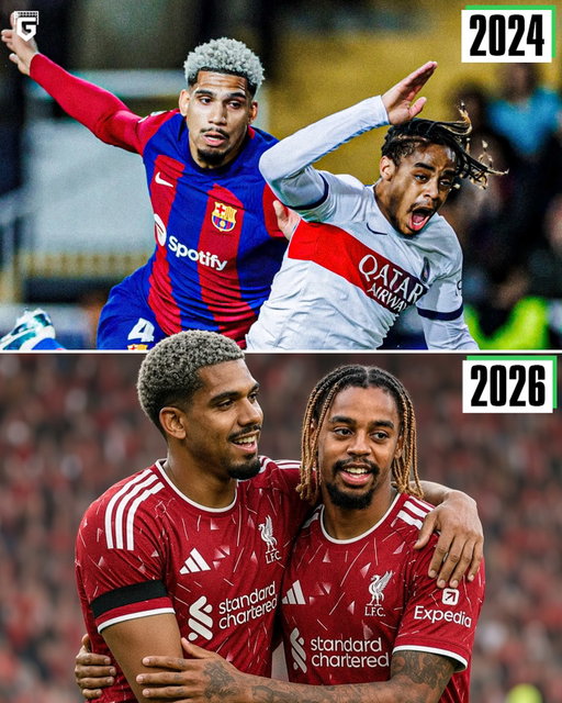 Football really writes the craziest scripts 😂

Ronald Araujo and Bradley Barcola are now set to be teammates after being on opposite sides of one of Barça’s most painful Champions League nights.

Araujo was sent off after bringing down Barcola in 2024, a moment that completely changed the tie and helped PSG knock Barcelona out. 

Fast forward to now, and the two are sharing the same dressing room 😭💀