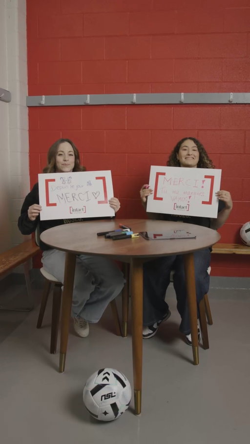 ⚽🌹 Vous les encouragez en ligne et au stade. Maintenant, c’est au tour de @meganesauve2 et @chloe.min4 de remercier leurs plus grands fans! 🥹 @rosesmtlfc @northernsuperleague