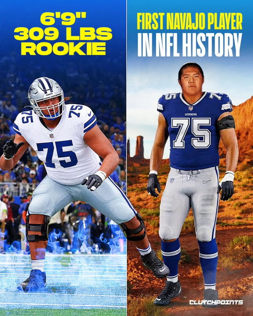 He may be the most important player on the Dallas Cowboys, and you've probably never heard of him.

No, Shiyazh Pete won't throw for 40 touchdowns, run for 1,000 yards or pile up 15 sacks.

In fact, he may not even make the final 53-man roster.

But Shiyazh Pete is important because he's the first member of the Navajo Nation to ever be on an NFL roster.

And it's impossible to miss him.

The 6'9", 309-pounder grew up on Navajo reservations in Montana and Arizona and played multiple sports, including basketball, wrestling, track and field, cross country and was a state champion at judo as a 9-year-old.

After 4 years at New Mexico, where he made the team as a walk-on, he played for Kentucky as a senior, started all 12 games, but went undrafted.

That didn't stop the Cowboys from making history by giving him an opportunity.

The Navajo Nation has paid that support back, by showing up en masse to the team's second preseason game.

And Pete paid them back by helping the Cowboys score a 4th quarter TD during his only drive of the game.

But his importance goes far beyond touchdowns. He's now the face of the Navajo Nation in the NFL, inspiring others to take up the game and pace the way for the next generation of Navajos to succeed.

And if he manages to make the final cut, he'll be an even bigger hero than he already is.