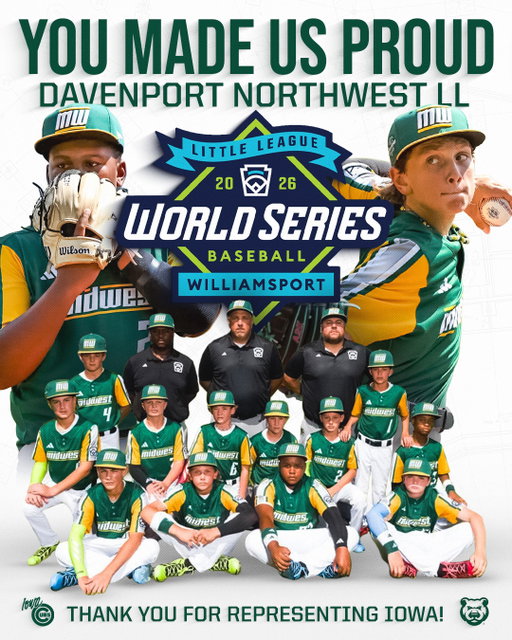 Thank you Davenport Northwest LL! The Iowa Cubs are proud of you!