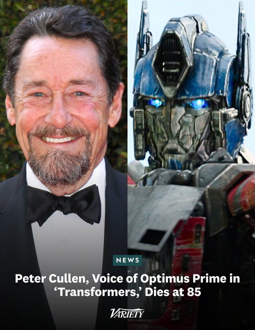 #PeterCullen, the voice actor behind Optimus Prime in #Transformers, died on Wednesday. He was 85.

Cullen passed at his family home in Los Angeles, “surrounded by his loving family – and held in the hearts of his many friends and countless fans worldwide,” his family said in a statement.

The prolific voice actor lent his voice to Optimus Prime across several “Transformers” shows, films and video games. He originated the Autobots leader’s deep, authoritative voice in the 1980s animated series “The Transformers,” which captured the war between the Autobots and Decepticons and spawned a subsequent feature film. He also voice Eeyore in several #WinnieThePooh projects.

Read the full obit at the link in bio.