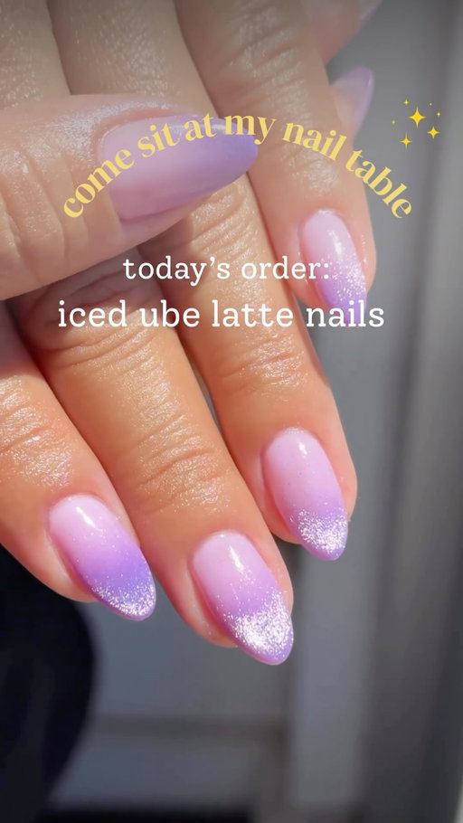 come sit at my nail table for a sec…
today’s order: iced ube latte nails 💜

I’m realizing I actually love capturing these little in-between nail moments, even though filming while I’m working is way harder than it looks 😂 so thank you to my clients for always being patient when I’m like, “wait, can I get one quick clip?”

This one started with an iced ube latte in mind, but instead of trying to recreate the drink literally, I just followed the feeling of it and let it turn into something a little dreamy, a little whimsical, and very much its own thing. I think that’s what I love most about nail art lately: the reference can simply be the spark, and the rest gets to come from imagination. ✨

#NailArt #CatEyeNails #PurpleNails #NailInspo #NailArtist