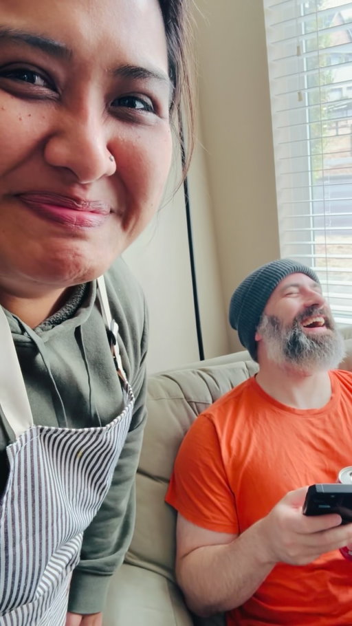 I asked my boyfriend what it’s like sleeping next to me every night. #funny #couple #boyfriend #trending #fyp