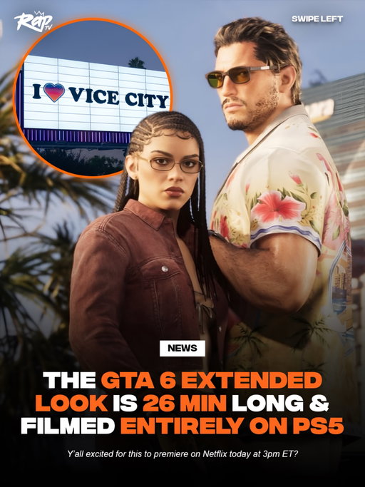 Today’s GTA 6 Extended Look is 26 minutes long and will feature footage captured on a base PlayStation 5‼️👀

“Captured entirely from in-game footage on PlayStation 5, this extended look at the next Grand Theft Auto showcases the biggest, most immersive evolution of the series yet.”

Y’all excited to finally see the gameplay⁉️