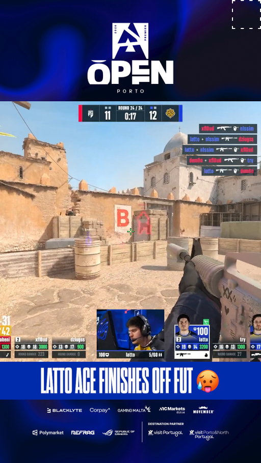 @lattofps finishes off FUT with the ACE 🥵

The @legacyggbr star was immovable in this final round on Dust2 🛡️

#BLASTPremier #CS2 #counterstrike