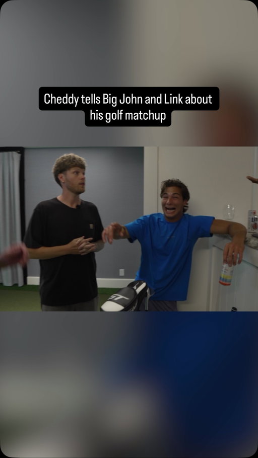 Cheddy was ready to go to war! #golf