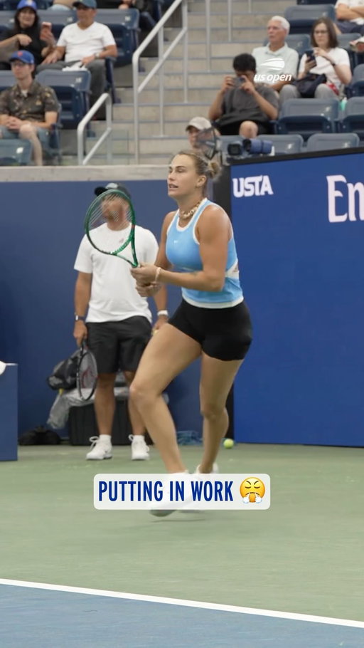 Sabalenka and Pegula team up for a practice in Louis Armstrong!