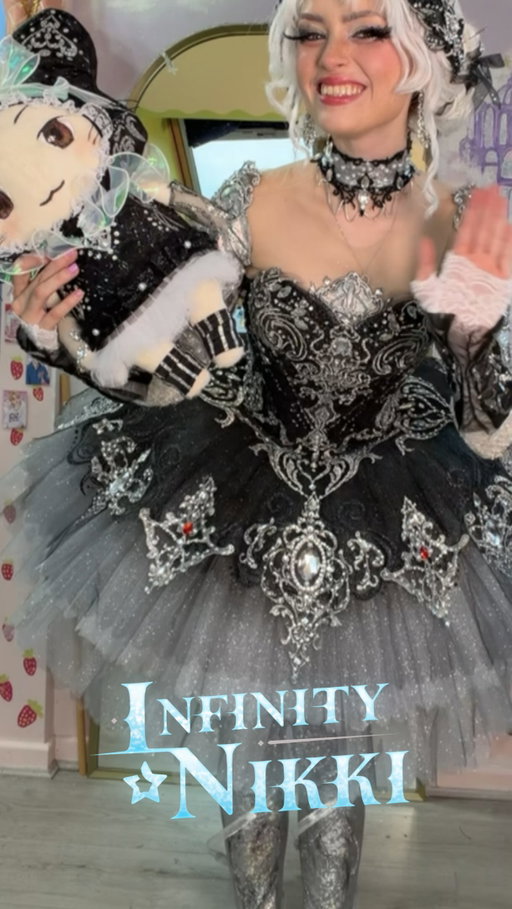Hi so @infinitynikki_en is styling their way to @gamescom 2026 and I was tasked with recreating their White Nights Ballet outfit! 🤗💖 #ad 

Their white nights ballet outfit is the most beautiful ballerina designed with everything from custom embroidery to 1000’s of rhinestones and I loved being able to recreate her!!

Come and find the Infinity Nikki booth in Booth 9-A054 for whimsical events, surprises and special events! 🥰 

I cannot wait to see all my fellow stylists there!! 🤗

#infinitynikki #gamescomnikki