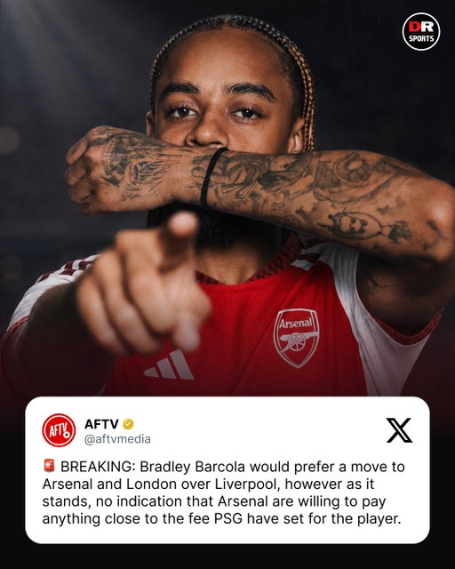 And Bradley Barcola is set to join Liverpool. 😅

#Liverpool #Arsenal