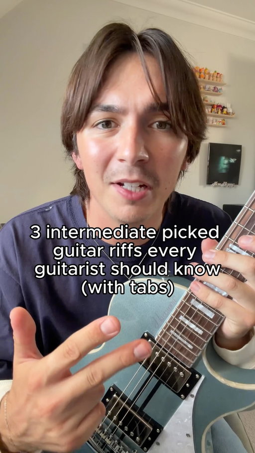 Here are 3 intermediate, picked guitar riffs that I think every guitarist should know! Lots to learn here, faster alt picking through arpeggio style riffs, stretching those fingers for message in a bottle! 🫪 I’ve included the tabs for all 3 riffs so you can learn them too! ✌️

Riff 1: The Police - Message In A Bottle
Riff 2: Blue Oyster Cult - (Don’t Fear) The Reaper
Riff 3: Radiohead - Street Spirit (Fade Out)

All played on my @hartwood.guitars Speedway! 🎸

#guitarriff #guitartabs #thepolice #radiohead #blueoystercult