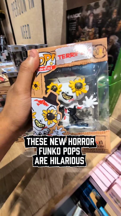 These New Horror Doodle Funko Pops Of Art The Clown from Terrifier, Jason and Billy from Saw are hilarious lol Found them while Funko Pop hunting at Boxlunch Cerritos 👐🏽 @boxlunchgifts