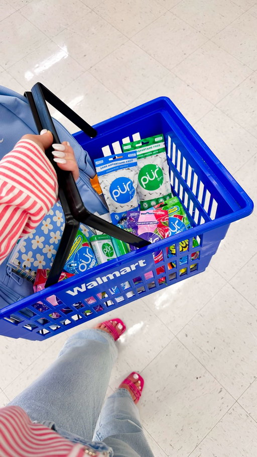 Back to school haul 🛒🩷 Grabbing all the essentials at @walmart … and obviously PUR makes the cart every time.
 
✨ Aspartame Free
✨ No Artificial Flavors or Dyes
✨ 100% Sweetened with Xylitol
✨ Sugar Free
 
Chew Better Gum, Chew PUR
 
#purgum #backtoschool #walmart