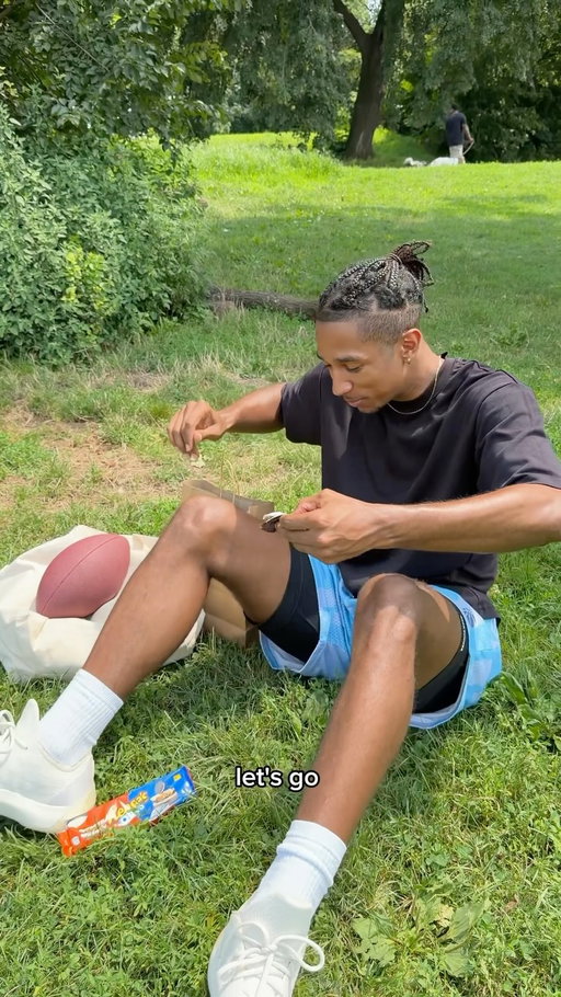 yeah we’ve officially reached the point in summer where we’re just trying new sports @reeses #REESESPartner