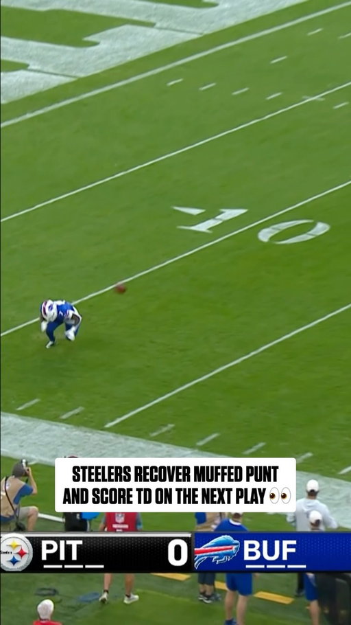 Germie Bernard takes it in after the Steelers recover the muffed punt 🙌

PITvsBUF on @nflnetwork 
Stream on @nflplus