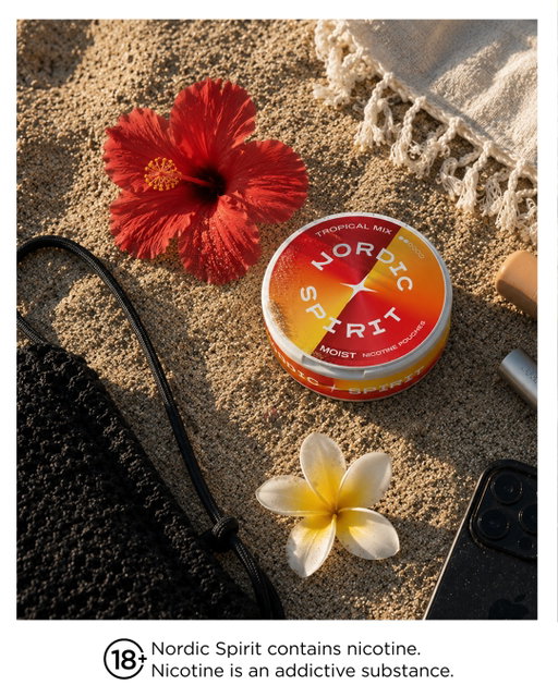 Beach bound? 🏖️☀️

Our Tropical Mix flavour is the ultimate addition to your summer bag. 

Simply click the link in our bio to discover our flavours.

#NordicSpiritNicotinePouches#TobaccoFreeNicotine#NewNordicSpiritNicotinePouches

18+ Contains Nicotine. Nicotine is an addictive substance.