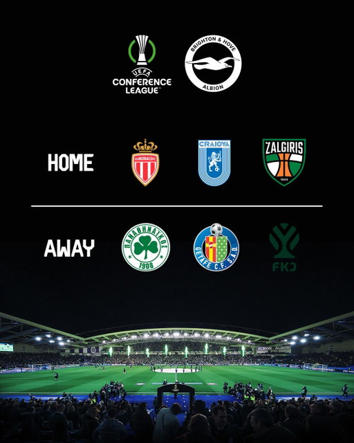 Our #UECL league phase is confirmed. 👊