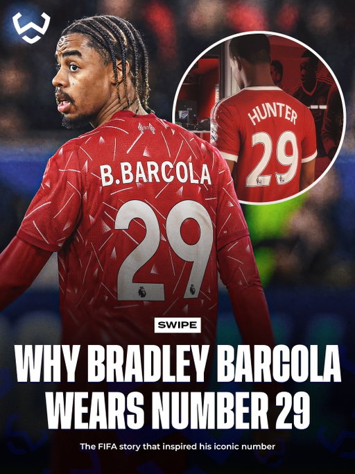 Bradley Barcola wears the No. 29 because of Alex Hunter from FIFA’s The Journey 👀🤯

🗣️ “When I was younger, I used to play FIFA. In the story mode with Alex Hunter, this number became symbolic for me. I thought: The day I go pro, it’ll be number 29. And here I am. I adopted it, and I’ll never let it go.”

If his move from PSG to Liverpool is completed, Barcola is expected to continue wearing the No. 29 shirt. 🫡🎮
