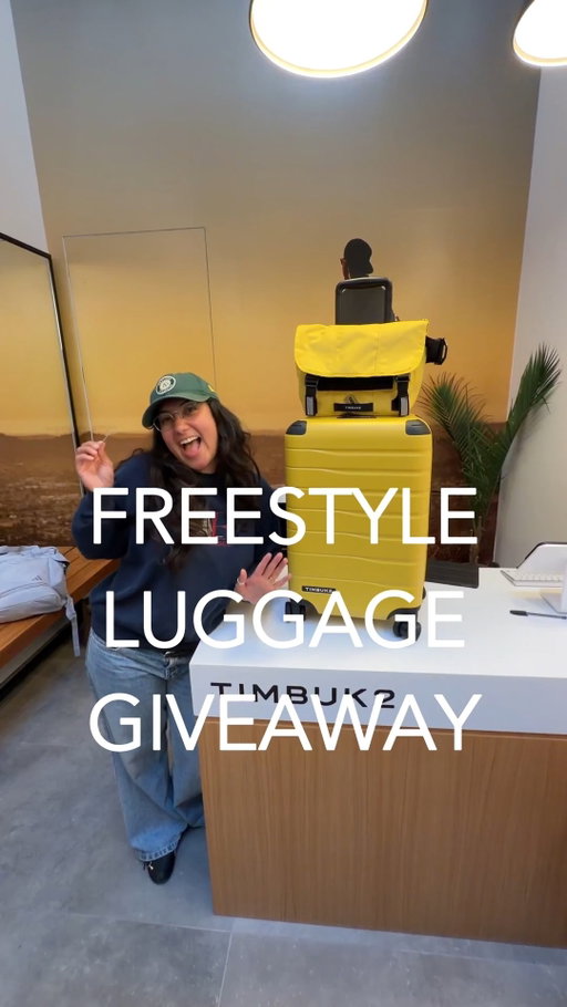 Pack smarter, travel lighter — and you could win it for free. 🧳

We’re giving away 3 FreeStyle Carry-On Plus bags to 3 lucky winners.

How to enter: Comment “FREESTYLE” below or send us a DM, and we’ll walk you through it.

Want extra chances to win? Once you’re entered, you can earn up to 3 bonus entries by:

1️⃣ Following @timbuk2
2️⃣ Liking this post
3️⃣ Tagging a friend in the comments

Entries close 9/3. Winners announced on or around 9/9.

No purchase necessary. Open to legal U.S. residents (excluding Rhode Island) who are 18+. Void in Rhode Island and where prohibited. See full Official Rules at the link in our bio for complete eligibility, entry, and prize details.

This giveaway is not sponsored, endorsed, administered by, or associated with Instagram, Meta Platforms, Inc., Shopify, or Klaviyo.

#Timbuk2 #FreeStyleGiveaway #TravelGear