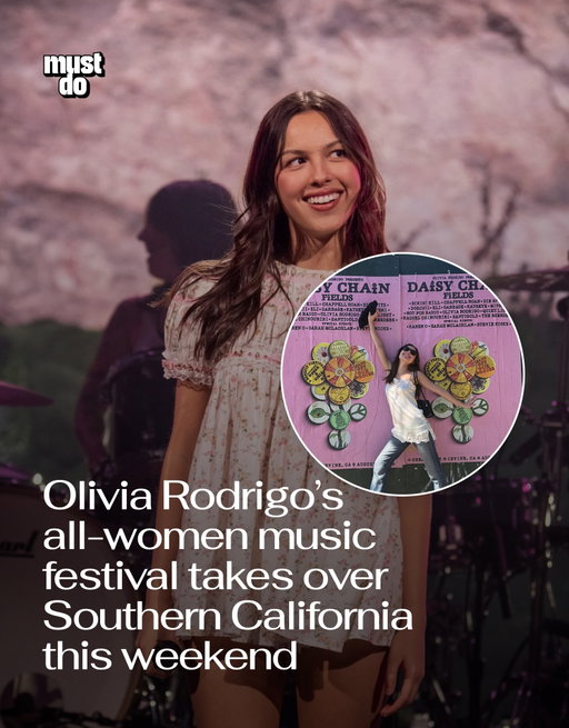 Olivia Rodrigo is bringing her first-ever Daisy Chain Fields festival to Southern California this weekend.

The sold-out festival at Great Park in Irvine features a stacked lineup of women and gender-diverse artists, including Doja Cat, Doechii, Chappell Roan, Stevie Nicks, Karen O, Bikini Kill and The Breeders.

Inspired in part by the legacy of Lilith Fair, Daisy Chain Fields is about more than the music. Profits will support organizations advocating for women and girls, including groups working in reproductive rights, infant care and domestic worker support.

Tickets reportedly sold out in just 30 minutes when they went on sale in June.

By the way, we have a weekly newsletter rounding up what’s worth doing and knowing about in Los Angeles. One newsletter. Once a week. Link in bio.

Media via @oliviarodrigo / @daisychainfields

#mustdolosangeles #oliviarodrigo #daisychainfields