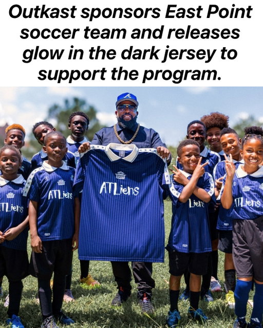 Outkast is putting on for East Point in a new way. The Atlanta duo has teamed up with @mundialmag on a glow-in-the-dark jersey supporting the East Point Soccer in the Streets team, connecting Atlanta music, soccer and community in one drop. 

The jersey goes on sale TODAY. Hit the link in our bio to check it out.