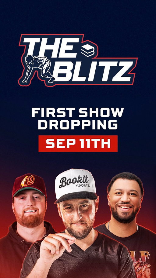 🚨 INTRODUCING @bookitblitz 🚨

Our NEW weekly NFL show hosted by @krabs_bookit, @bookitwithtrent & @jovandeeb 

Other Bookit creators/guests will be dropping in throughout the season!

Subscribe with the link in our bio!

First show dropping Sep 11th 🫡