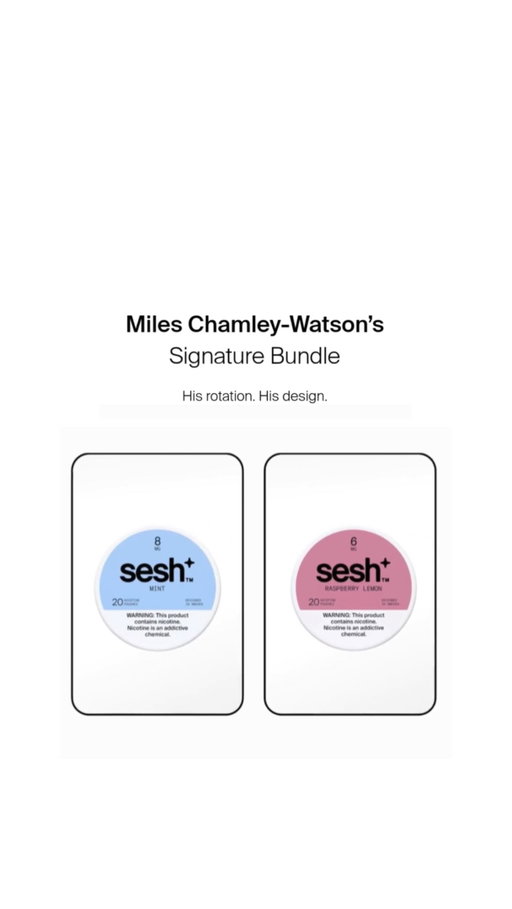 Three-time Olympian and two-time World Champion @fencer put his Sesh+ rotation into one bundle: Mint, Raspberry Lemon + a custom metal can designed by Miles. Available now in limited quantities.