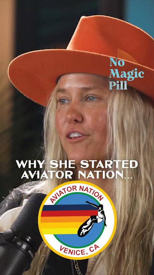 Comment “AVIATOR” and I will send you a dm with a link to the full episode. 📥

My sister @paigemycoskie did not set out to build a clothing brand. She just wanted something comfortable to wear after surfing.

She told this story on the No Magic Pill podcast and it is one of the most honest origin stories I have heard because it started with zero intention of becoming a business.
She was working the lowest paying job in a surf shop doing data entry because she loved surfing and wanted to be near it. But even in that role her eye was impossible to ignore.

She kept flagging things, questioning orders, suggesting they stock the red and neon instead of just the black. The buyer noticed and eventually made her the assistant buyer, sending her to trade shows to source clothes tor the store.

And at those trade shows she was not impressed. Because what she actually wanted after a surf session was something sott, broken in, and comfortable. Not the itchy stiff stuff she kept seeing everywhere.
So she started going to thrift stores and flea markets hunting for the softest old sweatshirts and worn in t-shirts she could find. And eventually she thought, what if I just made this myself. Not to sell. Not to start a company. Just because she wanted clothes that felt like she had owned them forever and nobody was making them.

That is where it started. A personal itch that nobody else was scratching.

The best businesses almost always begin exactly that way.