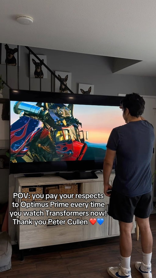 Paying My Respects to Optimus Prime every time I watch Transformers now! Thank you Peter Cullen ❤️💙 @blurayangel 

#transformers #optimusprime #blurayangel #petercullen #linkinpark