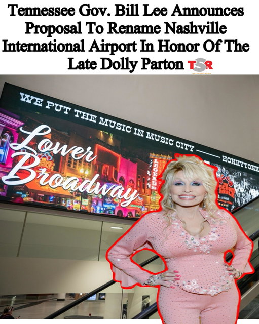 TSR Staff China! @China_lovelace
_________________________ 
Tennessee is looking to honor the late #DollyParton in a major way. Just days after country music legend passed away following a “brief battle with cancer,” Tennessee Gov. Bill Lee and Nashville International Airport have announced plans to potentially rename the facility Dolly Parton International Airport. 
_________________________
According to @people, in a joint statement, Gov. Lee revealed he has spoken with Dolly’s team about the proposal, and they’re reportedly “touched by the idea and open to continuing the conversation.” “Dolly Parton’s extraordinary life is forever woven into the fabric of our state,” Gov. Lee said. “At a place where Tennessee welcomes the world, it is fitting that Nashville International Airport would bear the name of our state’s favorite daughter.”
_________________________
Nashville Mayor Freddie O’Connell is also backing the proposal, calling the potential name change the city’s “love letter” to Dolly. The proposal is expected to be discussed by the Metro Nashville Airport Authority on Sept. 17, with more details expected in the coming weeks. ✍🏾#TSRStaffAS 📷:(@gettyimages)