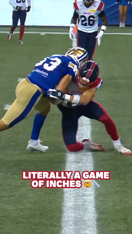DOES IT GET ANY CLOSER THAN THIS? 😱🤏

🗓️: Alouettes vs. Blue Bombers LIVE NOW
📺: TSN, RDS and CFL+

#CFLGameDay