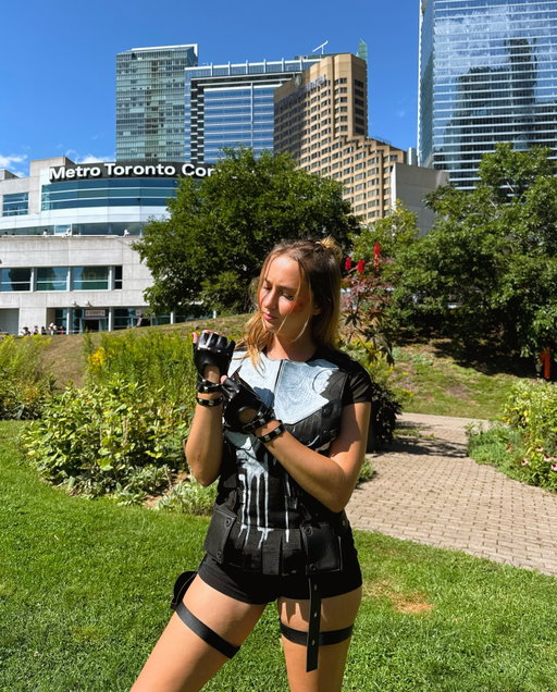 hey, let me tell you something 🖤💀

y’all i am SO happy with the way this cosplay turned out!! the punisher is a cosplay i’ve been wanting to do for a while now, but i lost my passion for cosplay for a couple of years. anywho, i’m so happy i got my spark back and debuted this icon!!!!
 
#punisher #punishercosplay #cosplaygirl #fanexpocanada #fanexpocanada2026