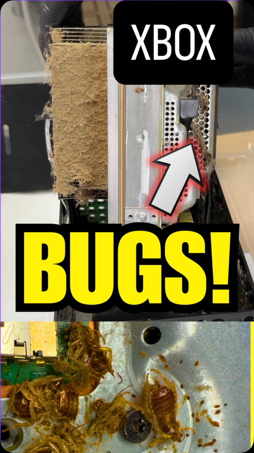 I Bought a DISGUSTING Bug Infested Broken Xbox off eBay & I’m Determined to Fix It! But first I have to clean it!  #tech #technology #computer #pc