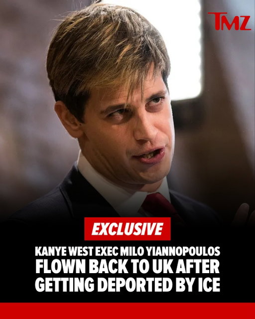 🚨 EXCLUSIVE: Milo Yiannopoulos is officially back in his home country of the United Kingdom ... after getting booted from the United States by ICE, TMZ has learned.

Federal law enforcement sources tell TMZ ... Immigration and Customs Enforcement agents plucked Milo from a holding facility in Louisiana and transported him to an airport in another state so he could take a flight back to the UK.