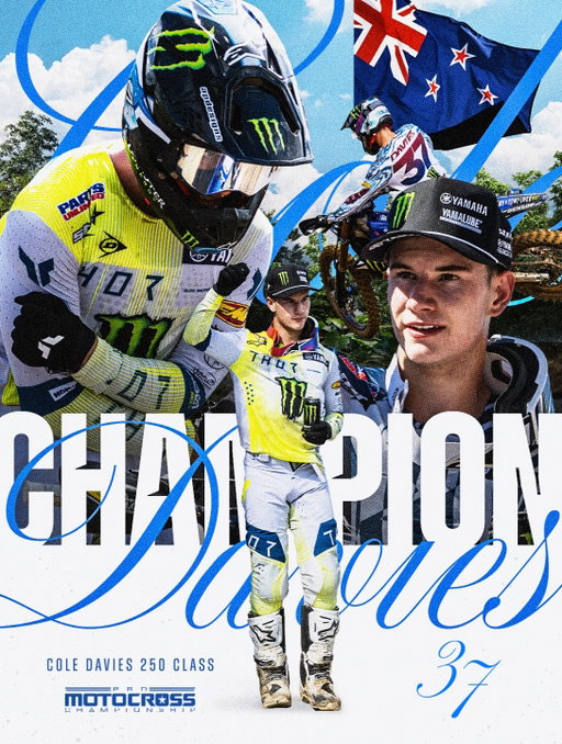COLE DAVIES IS YOUR 2026 250MX CHAMPION 🏆 

#ProMotocross #SMX #Yamaha