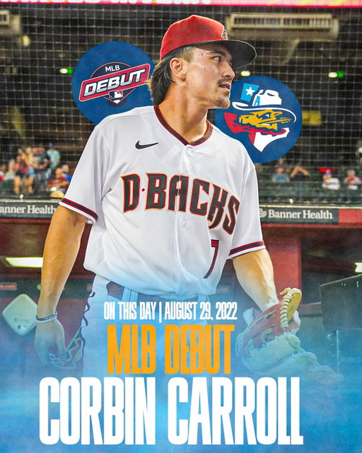 OTD 2022: Corbin Carroll hit the Bigs 🐍

#SoddiesSummer