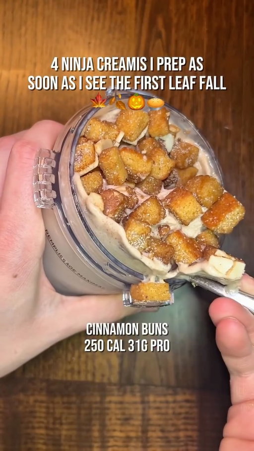 Comment/DM me “autumn” and follow me @fitnessproductfinder and I’II DM you the link to these + 240 of my recipes in one place!
•
•
#ninjacreami #proteinicecream #fallrecipes #fall #fpf