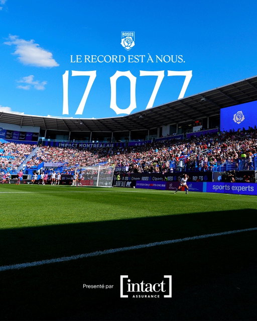 MONTRÉAL 🤝 LE SPORT FÉMININ 

MONTREAL LOVES WOMEN'S SPORTS 💙

Match présenté par @intact.assurance