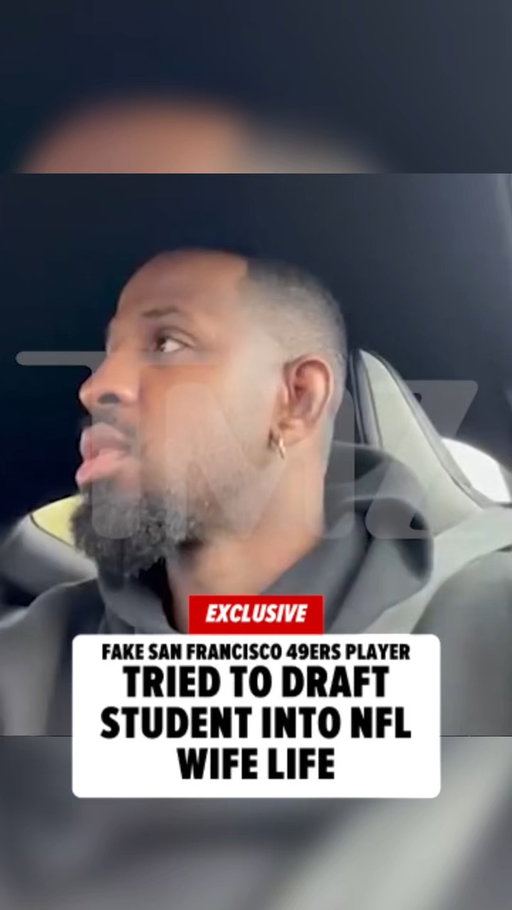 🚨 EXCLUSIVE: A 20-year-old San Diego State student says the alleged fake 49ers player tried sweeping her into an "NFL wife" lifestyle ... until she started checking his story, TMZ has learned.