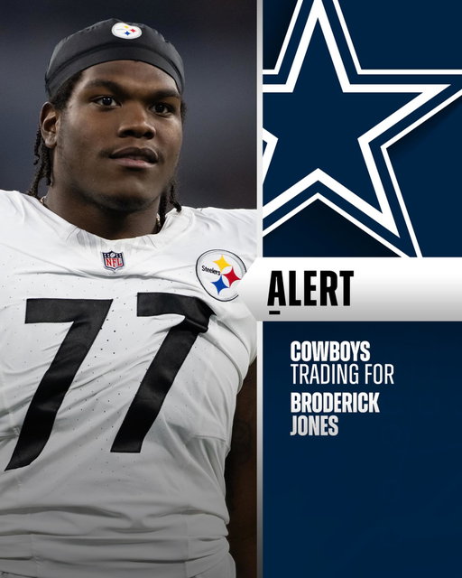 Steelers trading OT Broderick Jones to the Cowboys. (via @adamschefter, @rapsheet, @mike_garafolo) 

📸: Kyusung Gong/AP