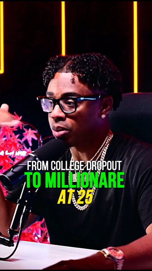 From college dropout to millionaire at 25