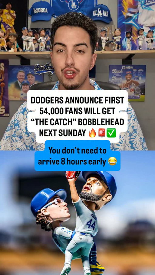 The Dodgers most anticipated bobblehead giveaway of the season is going down next Sunday for Andy Pages x Kiké Hernández’s “The Catch” bobblehead and the first 54,000 fans will receive one!

That means you won’t have to arrive to Dodger Stadium 8 hours early 😂

Shot by Noel Sanchez, @noisebynoel 🫡

#losangeles #dodgers #dodgerstadium #mlb