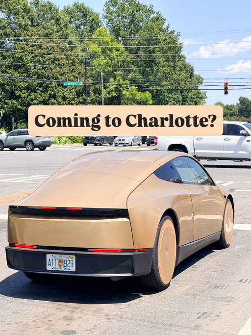A @teslamotors robotaxi prototype passed us on the road the other day.

Have y’all seen one? Does this mean Tesla’s autonomous taxi service is coming to Charlotte? And most importantly, would you use it? ⬇️

As always, FOLLOW @cltfoodgirl for FOOD & FUN and random stuff like this! 🫶