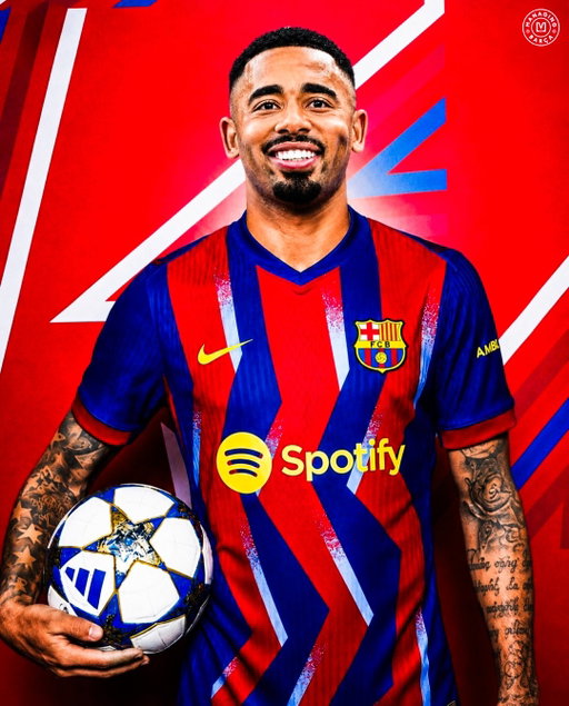 🚨🚨🌕| 𝐁𝐑𝐄𝐀𝐊𝐈𝐍𝐆: Gabriel Jesus to Barcelona — 𝐇𝐄𝐑𝐄 𝐖𝐄 𝐆𝐎! €10M fee + add ons. [@fabriziorom] 💣🇧🇷🔥

Gabriel Jesus will undergo his medical TOMORROW. He will sign a 2-year-deal with an optional further year. [@la_SER]

🗣️ @ffpolo7: “Jesus is going CRAZY to play for Barça because it’s a DREAM he’s had for years. He’s a top-tier striker and the piece Flick needs to complete his forward line.” 🔵🔴✅
