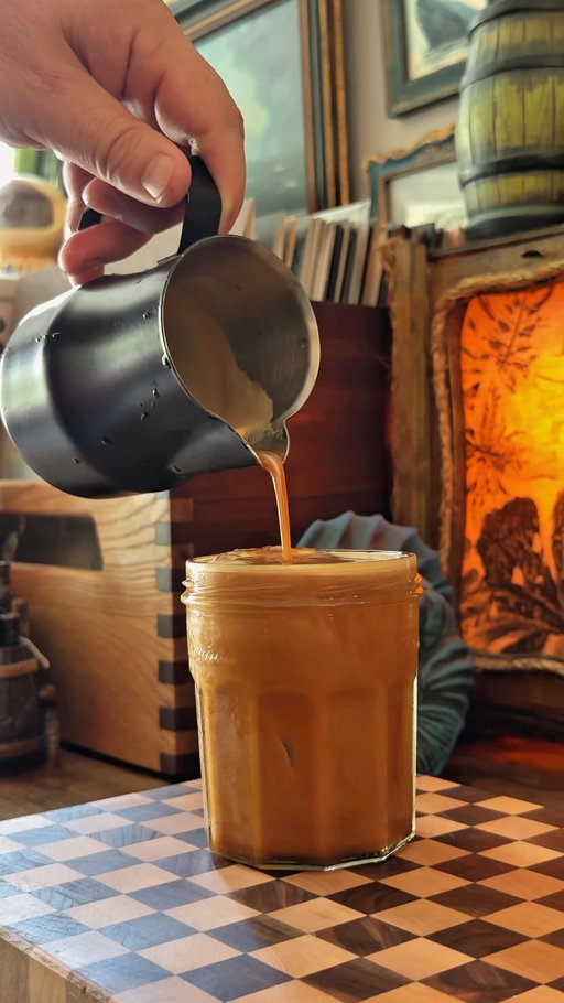 This song gives me inner peace.

I I always get asked, where do I get my mugs from. The answer is, everywhere! Any good collection takes time. Whenever we are in a new area we always look for coffee shops and if there’s a cool mug, we’ll grab it. The one I used in this video is from a tiny coffee shop in Paris. We only get mugs we really like so eventually we had a nice little collection of cool ones. Emily made some of those mugs too, I also made a few. Pottery is hard, so when ya see the prices on mugs, there’s a reason for it. Same goes for tiki mugs. A ton of work and skill goes into making a proper tiki mug.

That lighter isn’t food safe so that was dumb for me to use it with a peel. Matches do the job.

@phoebebridgers new album rocks, good vibes on the vinyl