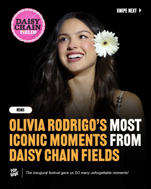 Daisy Chain Fields was truly one for the history books. 🌸😭

From Olivia Rodrigo performing “serena joy” live for the first time ever to sharing the stage with Sarah McLachlan, Alanis Morissette and Stevie Nicks, these are the moments we’ll be talking about for years. ✨

Hive, which moment was your favorite?