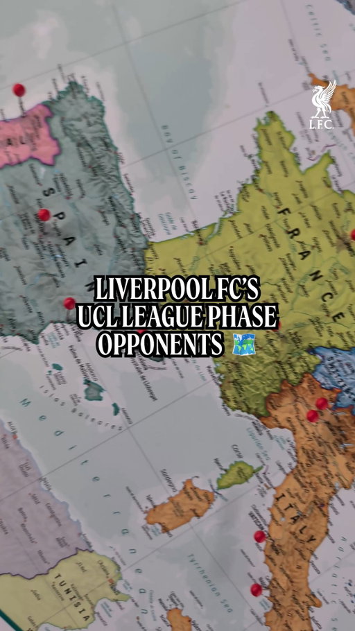 The homes of our #UCL league phase opponents 🌍📌