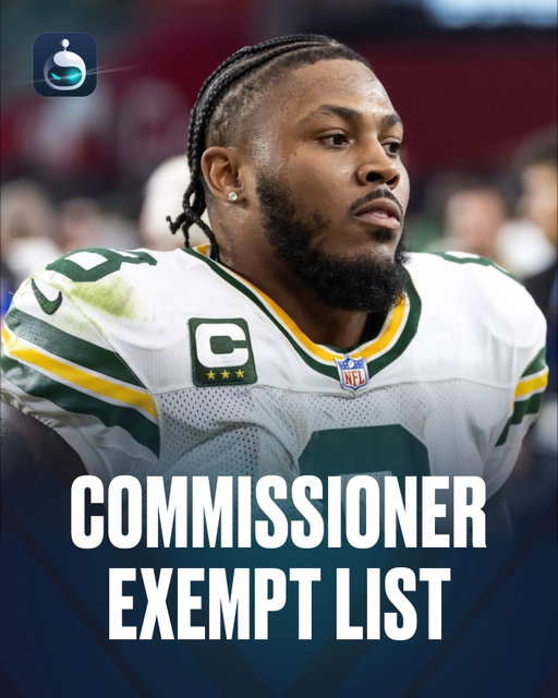 BREAKING - The NFL is placing Packers RB Josh Jacobs on the commissioner exempt list.