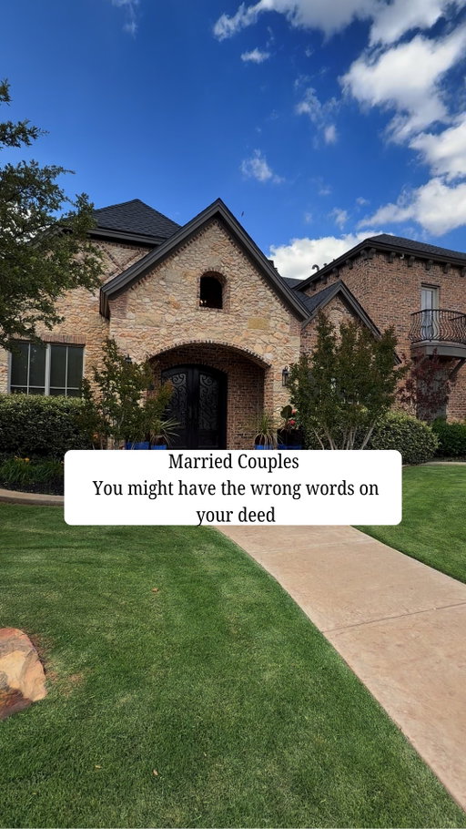 The wrong wording on your deed can matter later.

If you’re buying a home with your spouse, don’t just assume the deed language doesn’t matter.
Depending on your state, holding title as “joint tenants with right of survivorship” can mean that when one spouse dies, their interest in the property passes directly to the surviving spouse.

That can be different from “tenants in common,” where each owner’s share may pass according to their estate plan or state law.
And “husband and wife” by itself doesn’t necessarily tell you how ownership will work.

Before closing, ask your real estate attorney or title professional exactly how the deed will be structured and what it means in your state.
It’s a small detail that can have major consequences later.

Want my homebuyer guide? DM me “GUIDE” and I’ll send it to you.

#HomeBuyingTips #FirstTimeHomeBuyer #realestatetips