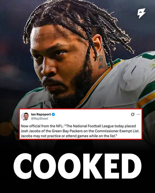 Josh Jacobs has been placed on the commissioner exempt list